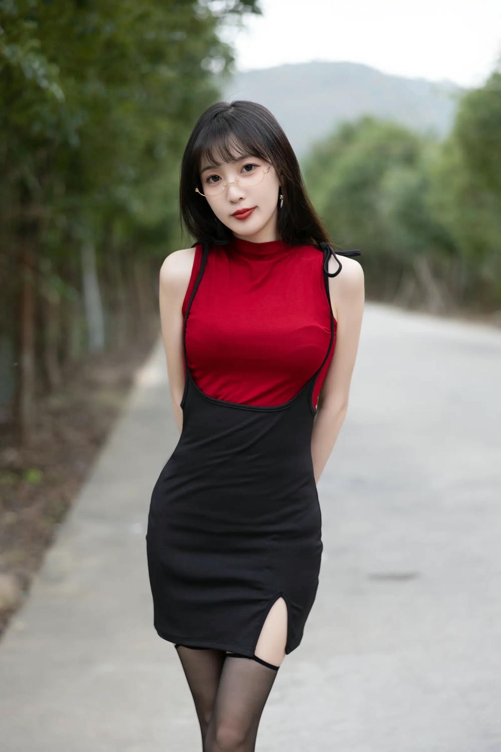 【網路收集系列】林星闌 紅衣黑絲【85P】